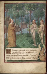 Tuin van Eden, Add MS 26667, f.1r, Chronique Universelle