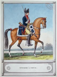 Gendarme te paard, ca. 1812
