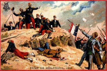 Generaal Pelissier bij de inname van Sebastopol