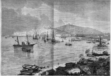 Algemeen uitzicht op Gaeta, Italië