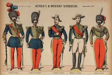 Generaals en hoge officieren in het Franse leger
