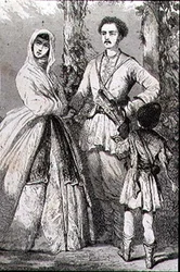 Georgische kostuums in de jaren 1860