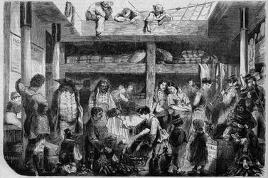 Duitse emigranten vertrekken naar Amerika