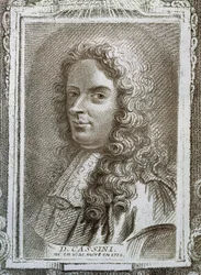 Giovanni Domenico Cassini (1625-1712), illustratie uit Histoire des Mathématiciens door Alexandre Saverien (1720-1805), gepubliceerd in Parijs 1766