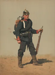 Grenadier der Konigs Grenadier Regts, 2 Westpreuss, No 7, Feldmarchmassig