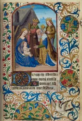 H/L-3-3 fol. 66r Aanbidding der Wijzen, uit Getijdenboek, Gebruik van Parijs, midden 15e eeuw