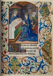 H/L-3-3 fol. 70r Presentatie in de Tempel, uit Getijdenboek, Gebruik van Parijs, midden 15e eeuw