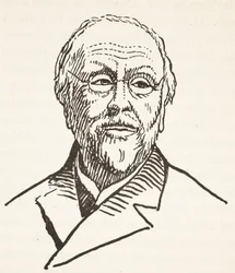 H. Taine, illustratie uit Histoire de la Nation Francaise, Sciences, Volumes I & II, door Gabriel Hanotaux, 1924