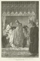 Hij ontving de doornenkroon met grote devotie