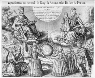 Hendrik IV (1553-1610) met zijn familie, 1607
