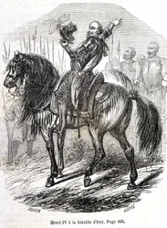 Hendrik IV bij de Slag bij Ivry (14/03/1590) - in 