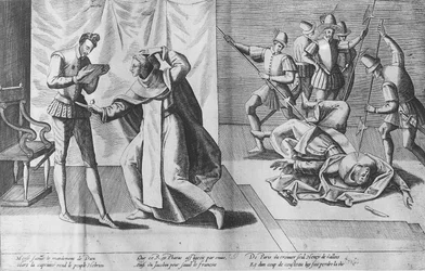 Hendrik III van Frankrijk vermoord door Jacques Clement, 1 augustus 1589