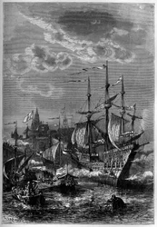 Hendrik VIII landt in Calais