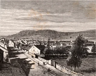 Hericourt - departement Saone-et-Loire - gravure in 