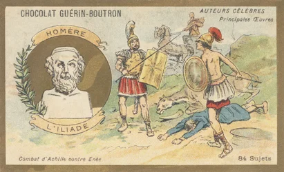 Homerus, Griekse dichter van het einde van de 8e eeuw v.Chr., auteur van 