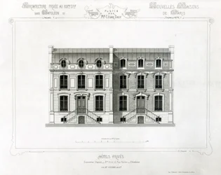 Hotels Prives, 10 & 12 Rue Balzac, Parijs, uit Architecture Privee au C19th