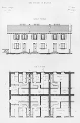 Woningbouwproject in Mulhouse, eind 19e eeuw