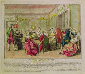 Hypnosesessie met Franz Anton Mesmer (1734-1815), 1784