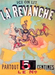 Ici on lit La Revanche partout 5 centimes le n°, 1886