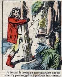 Illustratie voor het boek van Daniel Defoe 