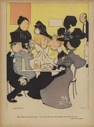 Illustratie voor Le Rire (kleurenlitho)