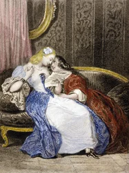 Illustratie uit Julie of de Nieuwe Heloise, ca. 1852