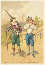 Infanterie, Musketier en Fife in 1580
