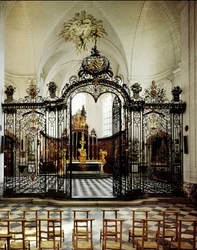 Interieur van de Abdij van Valloires (Cisterciënzers), nabij Abbeville. Somme (80)