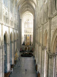 Interieur van de Kathedraal van Amiens (Somme 80)