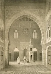 Interieur van de moskee van Qaitbay, Caïro