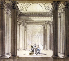 Interieur van de Tempel van de Deugd, ca. 1770