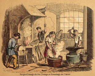 Ijzer (gekleurde gravure)