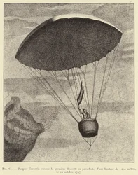 Jacques Garnerin voert de eerste parachutesprong uit, vanaf een hoogte van 1000 meter, op 22 oktober 1797