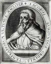 Jacques de Molay (ca. 1243-1314) Meester van de Tempeliers