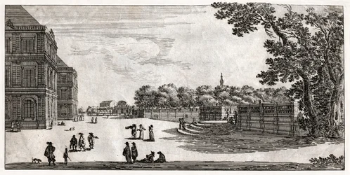 Jardin du Luxembourg, Parijs (gravure)