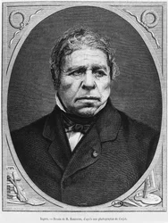 Jean Auguste Dominique Ingres (1780-1867) van een foto door Etienne Carjat (1828-1906) 1867