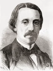 Jean Bernard Léon Foucault, uit Les Merveilles de la Science, gepubliceerd ca. 1870