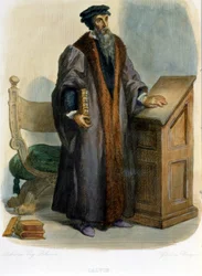 Jean Calvin (Jean Cauvin, Franse hervormer en schrijver (1509-1564) (in 