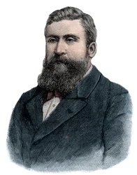 Jean Jaurès in 1898 - gravure
