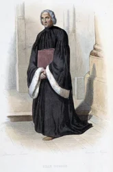 Jean de Gerson, Franse prediker en theoloog (1363-1429) - in "Le Plutarque francais", door Mennechet, Parijs