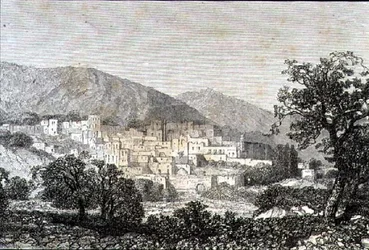 Jeruzalem in de jaren 1860 (gravure)