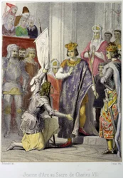Jeanne d’Arc bij de kroning van Karel VII