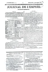 Journal de lEmpire, 29 september 1805