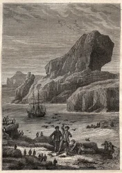 Kerguelen Eilanden. Illustratie voor 