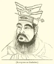 Koung-tseu of Confucius (gravure)
