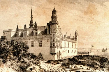 Kasteel Kronborg, Hillerod, Denemarken, 1850s, uit `La Tour du Monde, gepubliceerd Parijs, 1860s