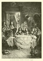 La Fontaine, Boileau, Molière en Racine