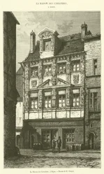 Het Huis van de Kariatiden, in Dijon