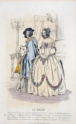 La Mode: Advertentie voor 19e Eeuwse Vrouwenmode
