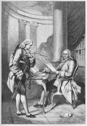 Het ontslag van Turgot 1776 - Lodewijk XVI, koning van Frankrijk, en Anne Robert Jacques Turgot - Turgot